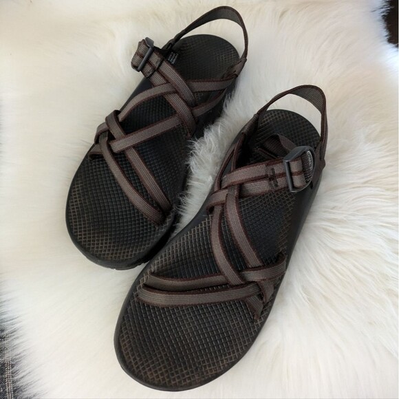 Chaco Other - CHACO brown red Z/2 double strap with heel strap Men's 12 chacos sandals